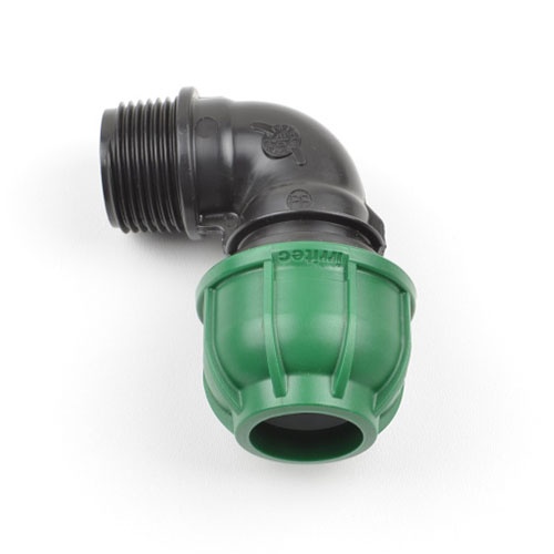Mechanické koleno 90° 20 x 3/4“ s vonkajším závitom Connecto