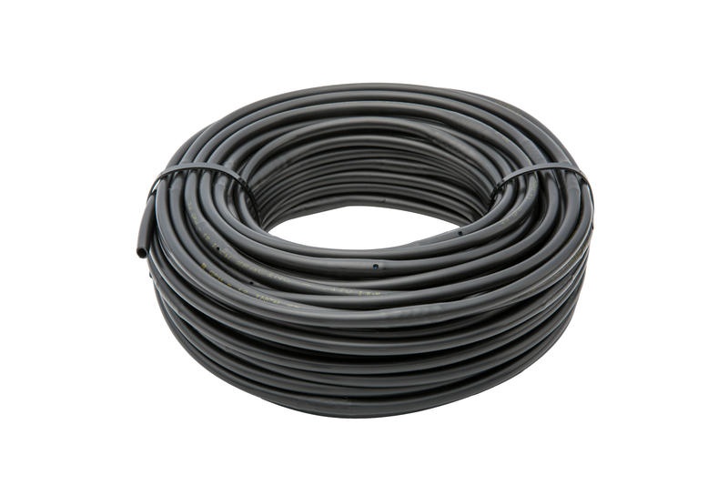 Čierne kvapkové mikropotrubie Hunter MLD-05-12-100-BL,  6,4 x 4,5 mm, vzdialenosť kvapkovačov 30 cm