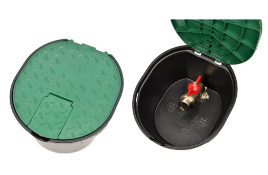 Šachta s guľovým ventilom RN 3/4“ - oválna