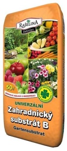 Záhradnícky substrát B, UNIVERZÁLNY 50 L /Rašelina a.s./